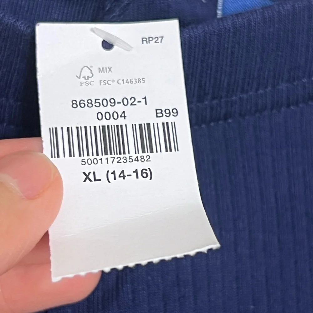 Old Navy Girls Blue Leggings Casual‎ Outdoor Full Length Ribbed Knit sz XL